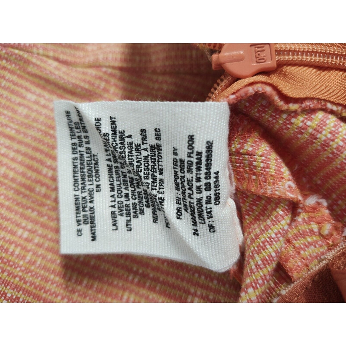 Cartonnier Charlie Trouser Anthropologie Mid Rise Orange And Yellow Size 8