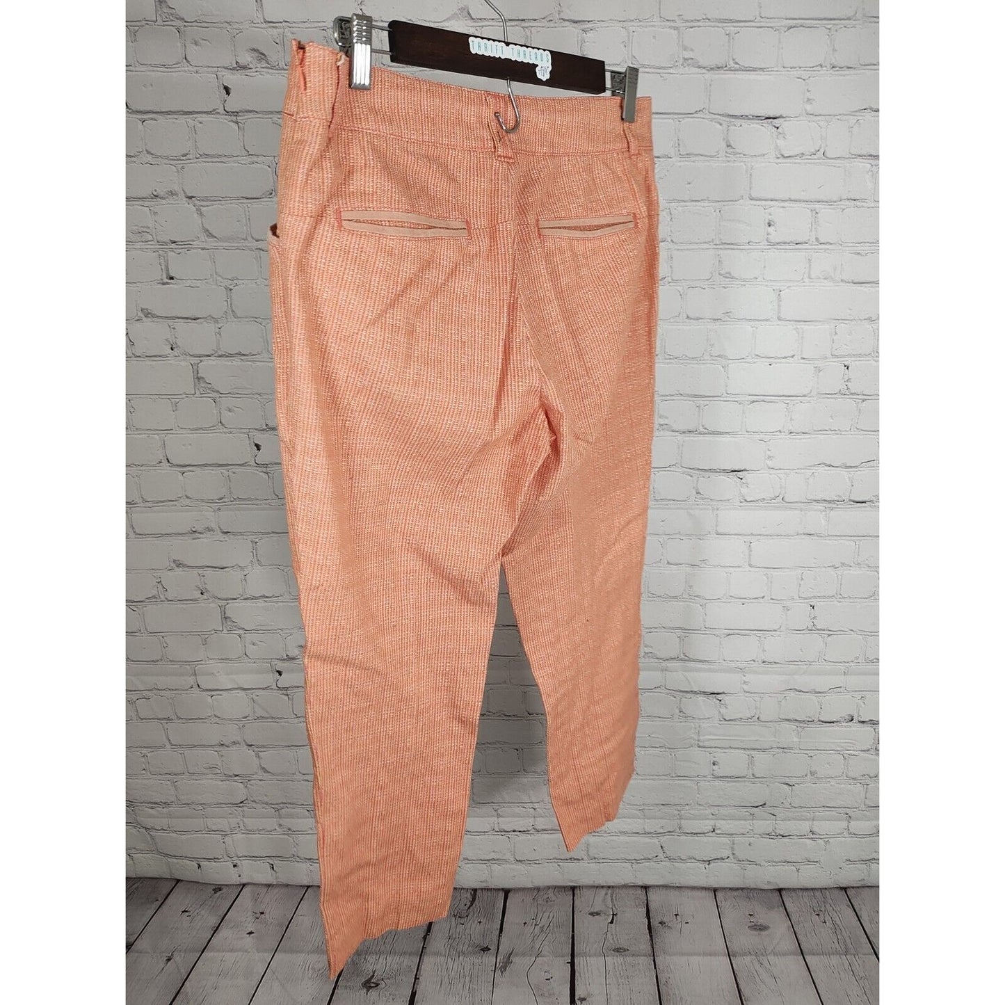 Cartonnier Charlie Trouser Anthropologie Mid Rise Orange And Yellow Size 8