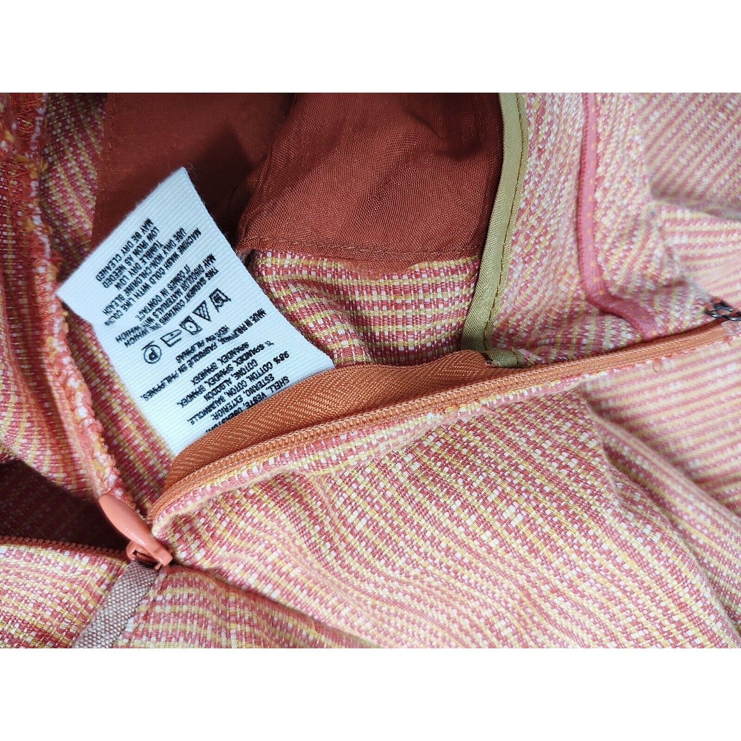 Cartonnier Charlie Trouser Anthropologie Mid Rise Orange And Yellow Size 8
