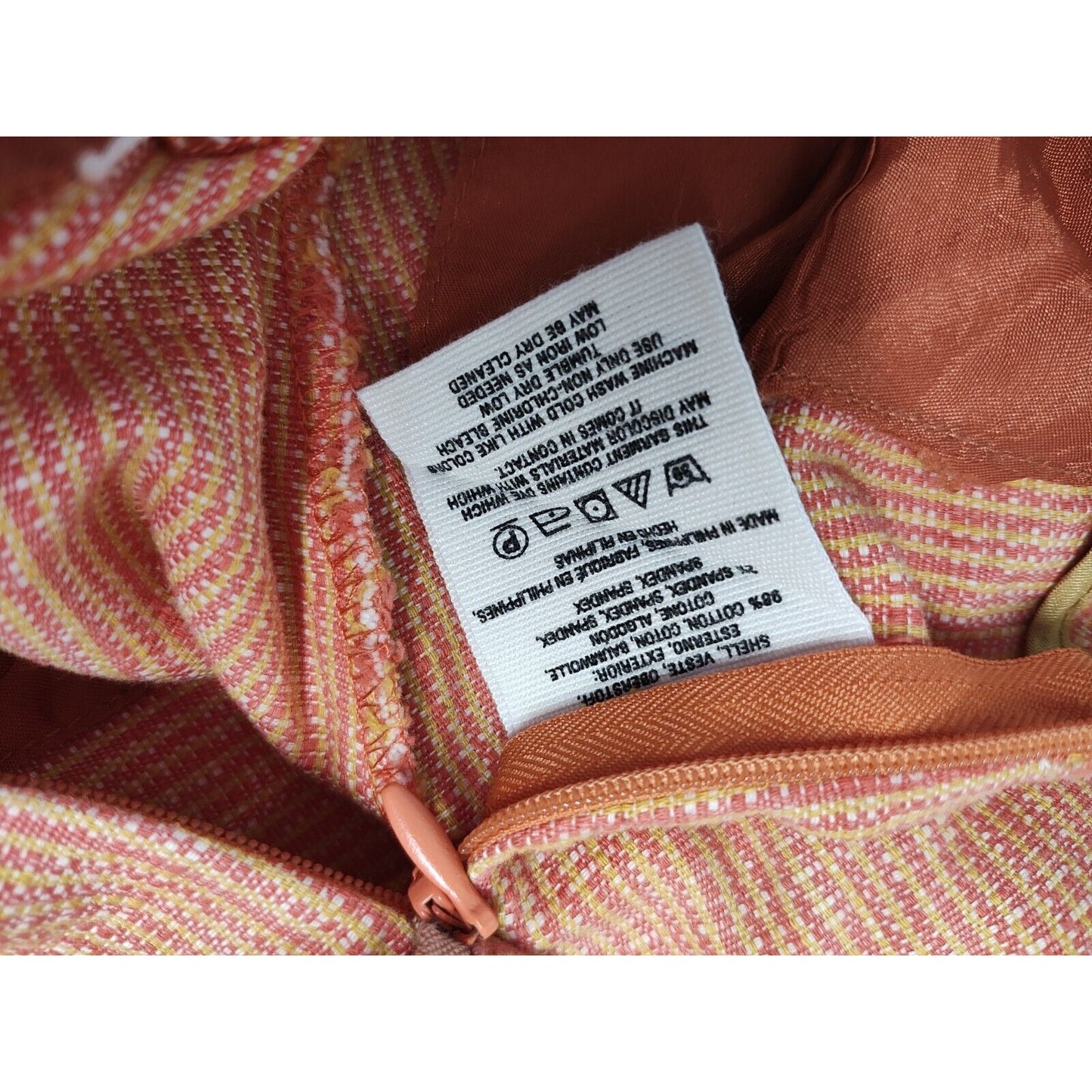 Cartonnier Charlie Trouser Anthropologie Mid Rise Orange And Yellow Size 8