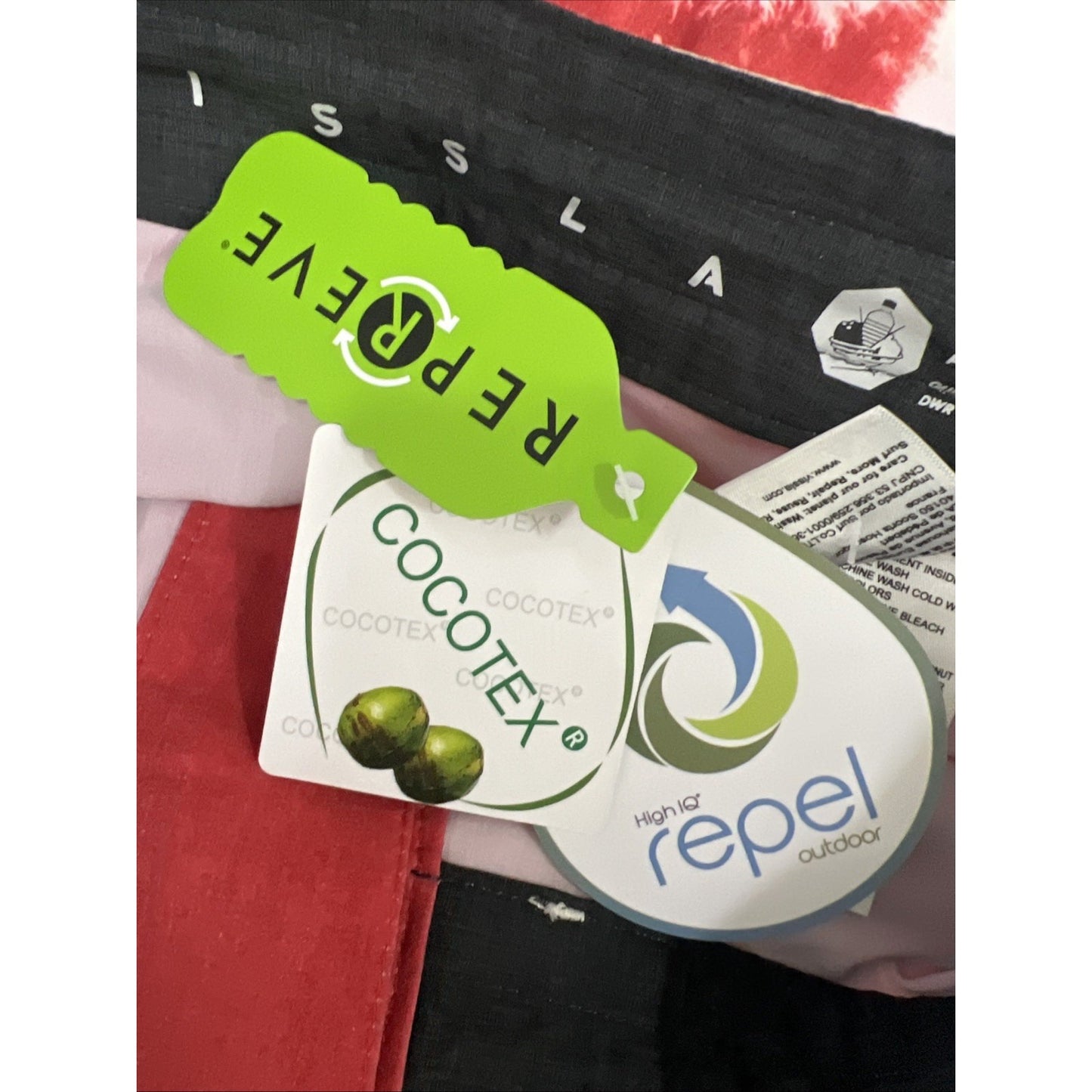 NWT Vissla Red Yellow Recycled Materials Stretch Swim Trunks Board Shorts 28