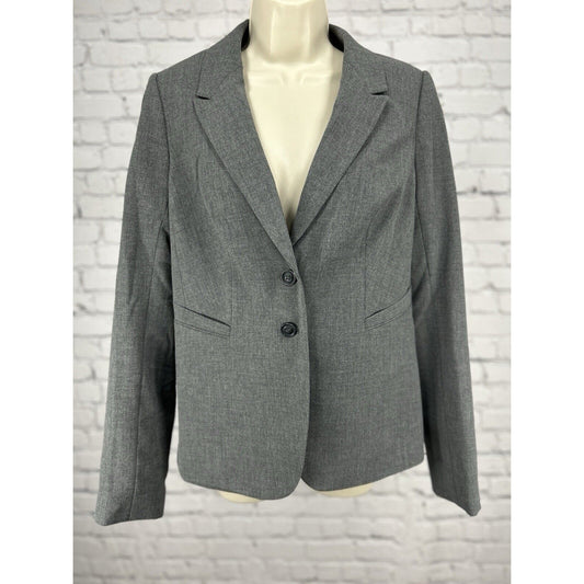 NWT The Limited Collection Gray 2 Button Blazer Suit Jacket Women’s Size 8