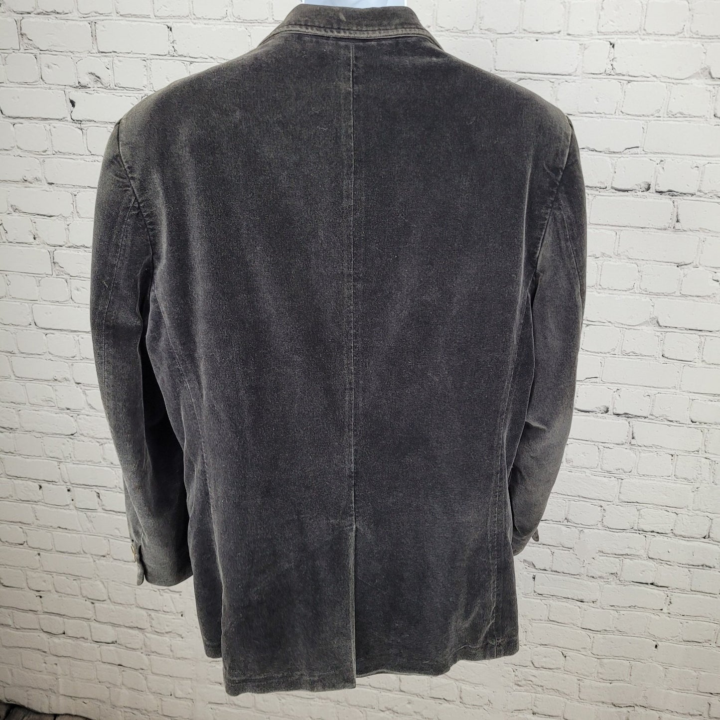Saks Fifth Avenue Dark Grey Cotton Corduroy 2 Button Blazer Sport Coat Size 42R