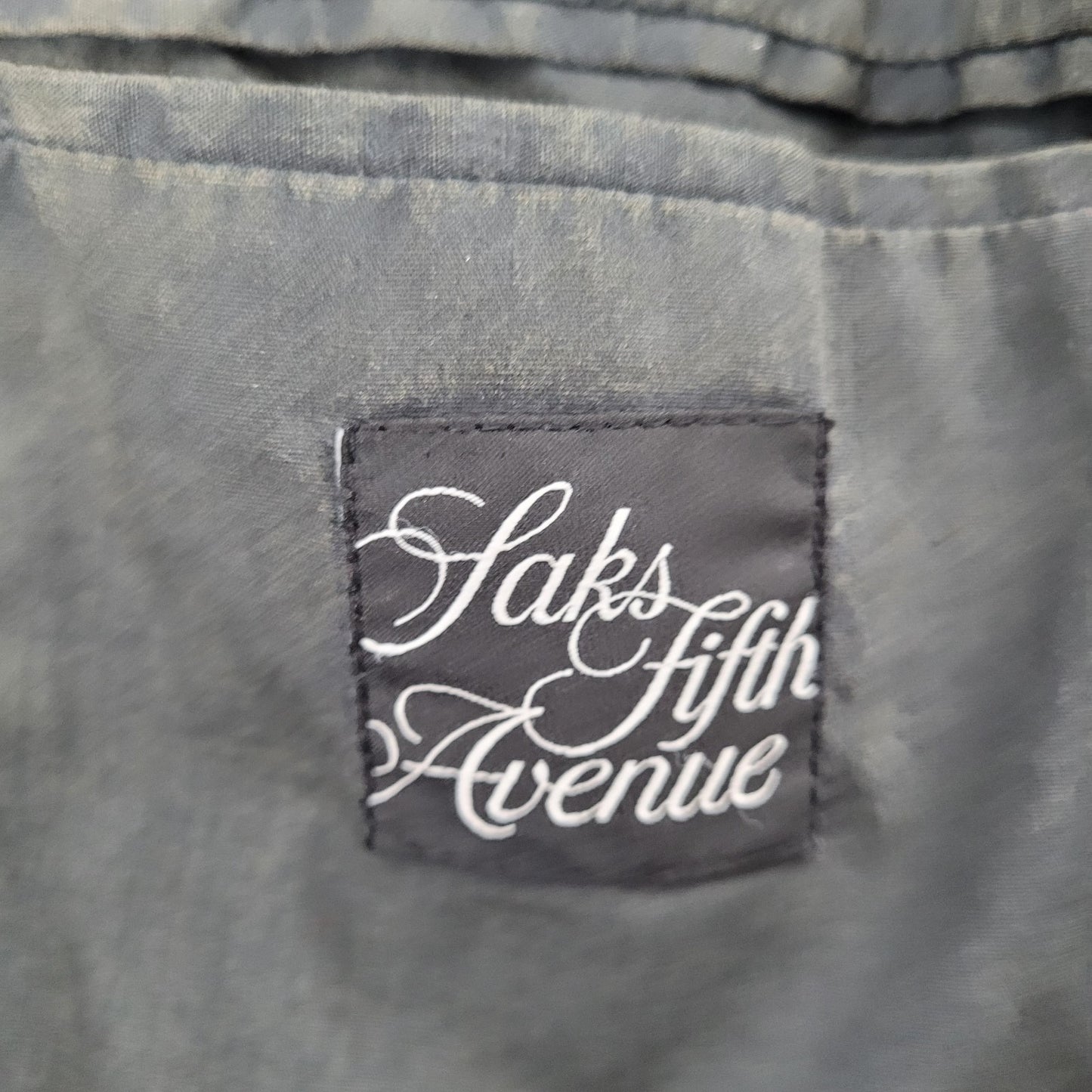 Saks Fifth Avenue Dark Grey Cotton Corduroy 2 Button Blazer Sport Coat Size 42R