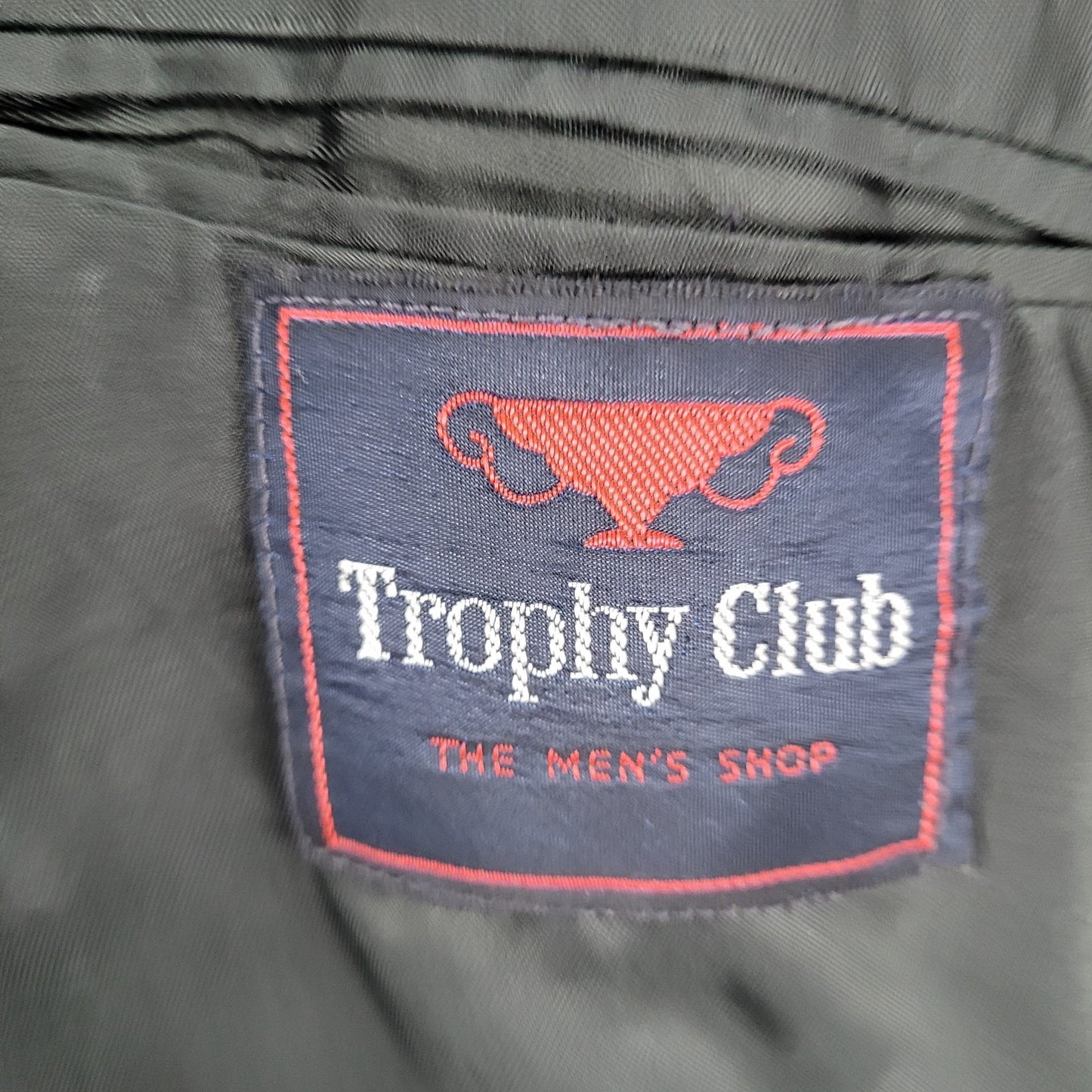Trophy Club Navy 2 Gold Button Single Vented Notch Blazer Sport Coat 43R