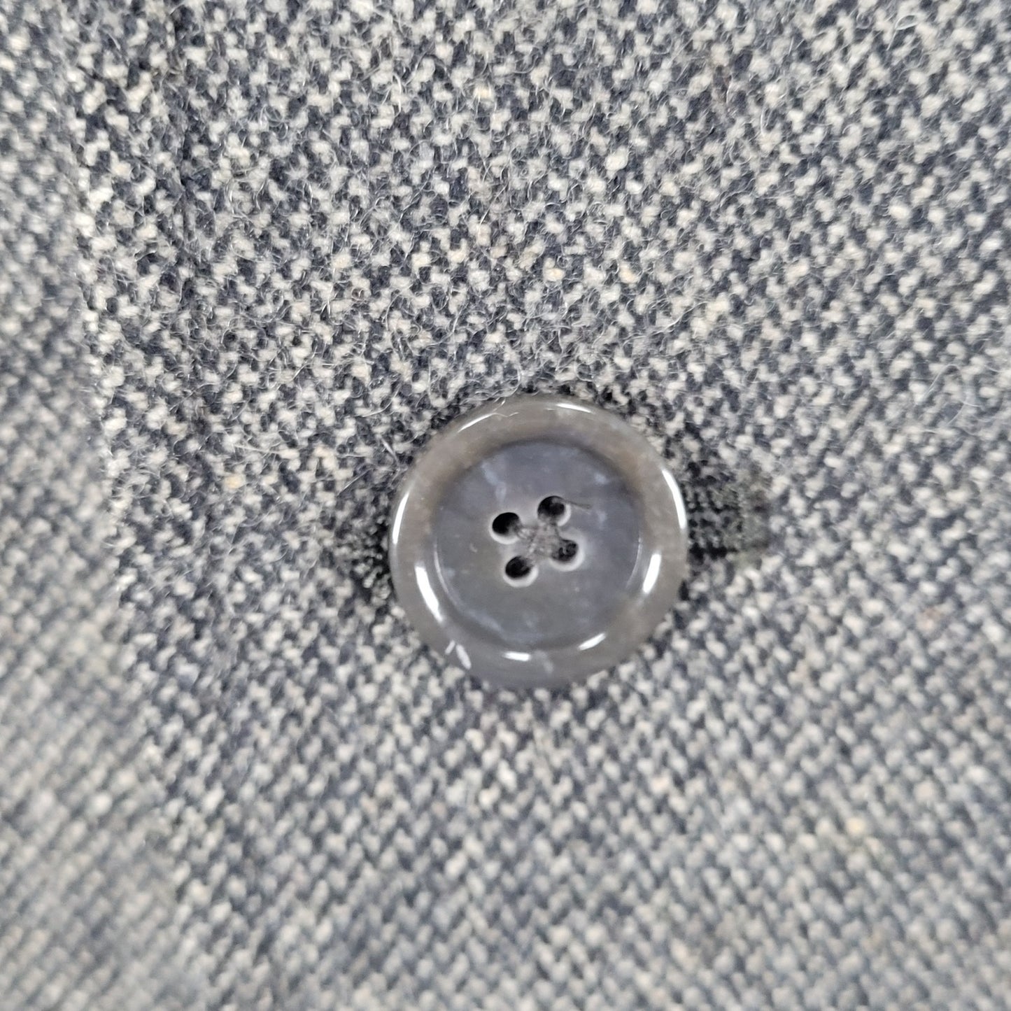 Primark Grey Wool Blend Tweed 2 Button Single Vented Notch Blazer Sport Coat XS