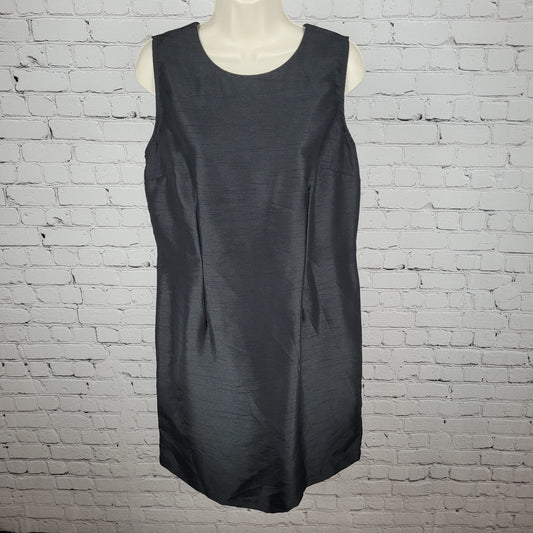 NWT Impressions Workshop Black Sleeveless Lightweight Shift Dress Size Medium M