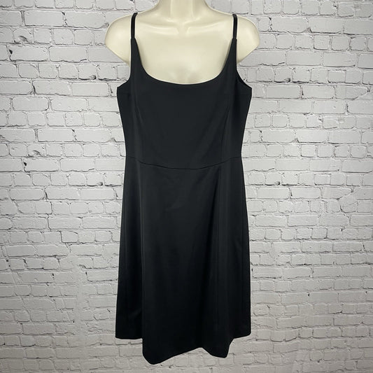 Barami Couture Black 100% Wool A Line Lined Sleeveless Dress USA Made Size 6