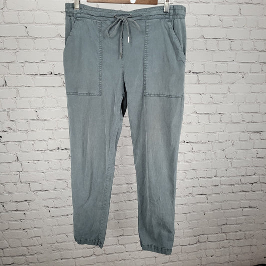 Orvis Grey Lightweight Stretch Elastic Waist Pants Casual Size Medium M (32x28)