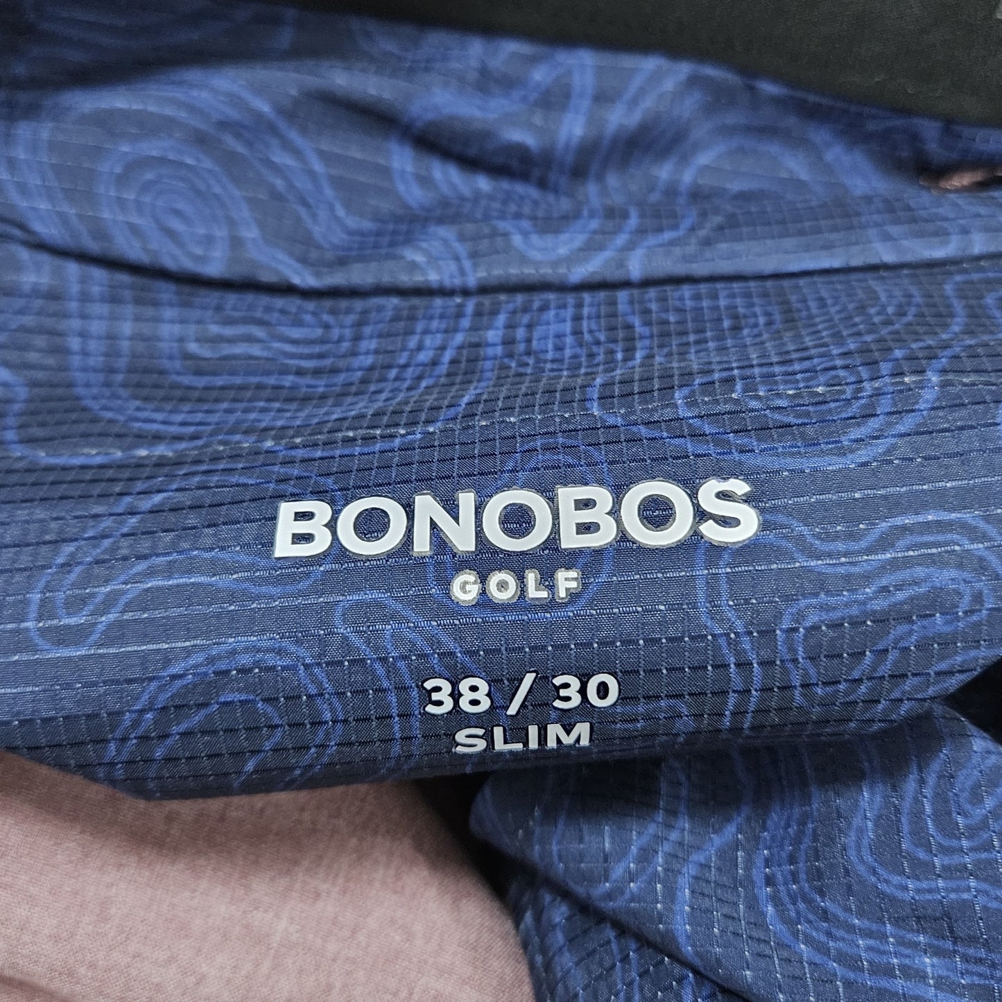 Bonobos Golf Pink Slim Lightweight Zip Pocket Straight Leg Chino Pants 38x30