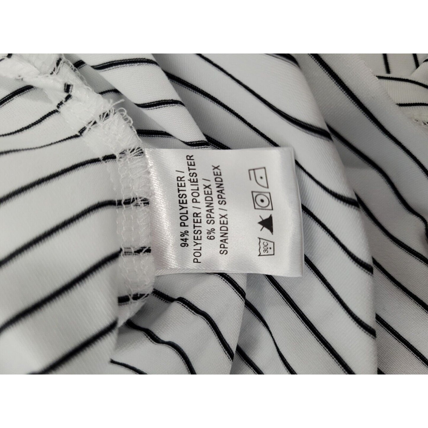 Fairway & Greene White Black Striped Golf Polo 2018 Acorn Cup USA Made Size XL