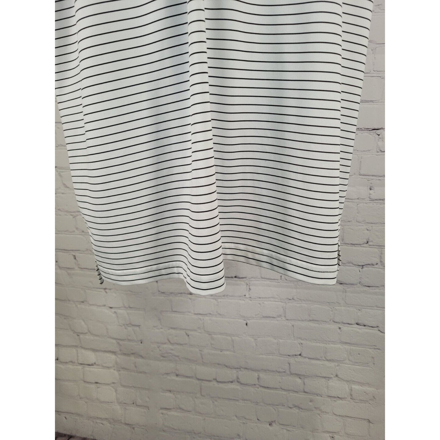 Fairway & Greene White Black Striped Golf Polo 2018 Acorn Cup USA Made Size XL