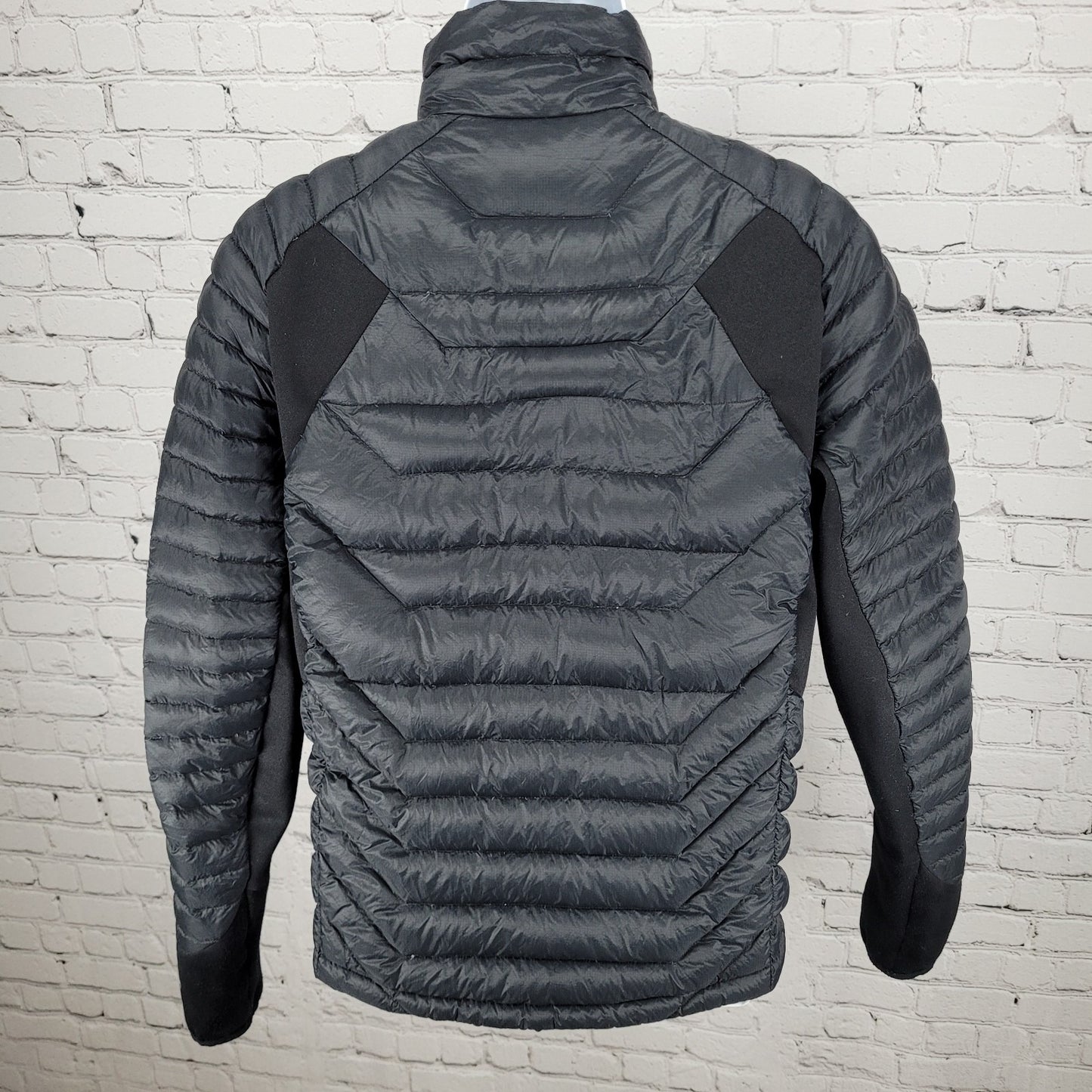 Obermeyer Klaus Black Down Insulated Fusion Stretch Zipped Jacket Size Medium M