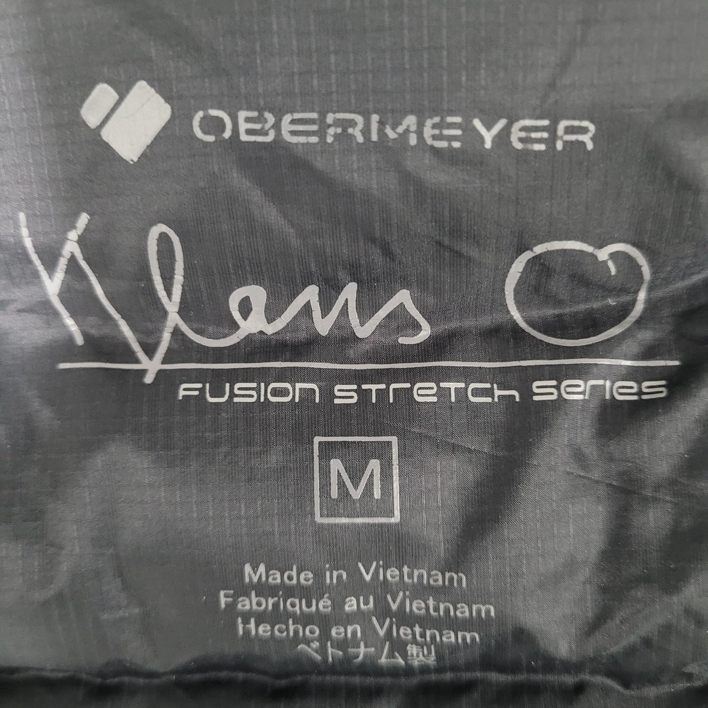 Obermeyer Klaus Black Down Insulated Fusion Stretch Zipped Jacket Size Medium M