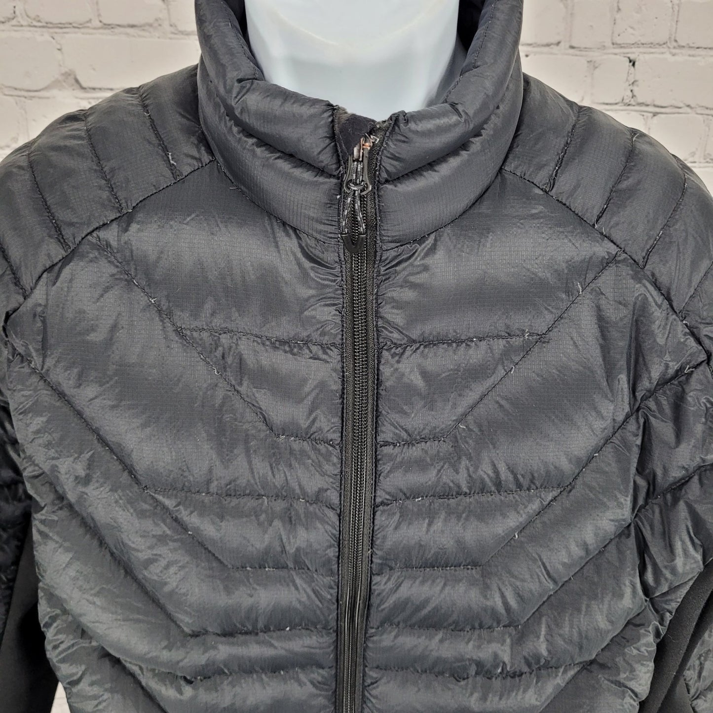 Obermeyer Klaus Black Down Insulated Fusion Stretch Zipped Jacket Size Medium M