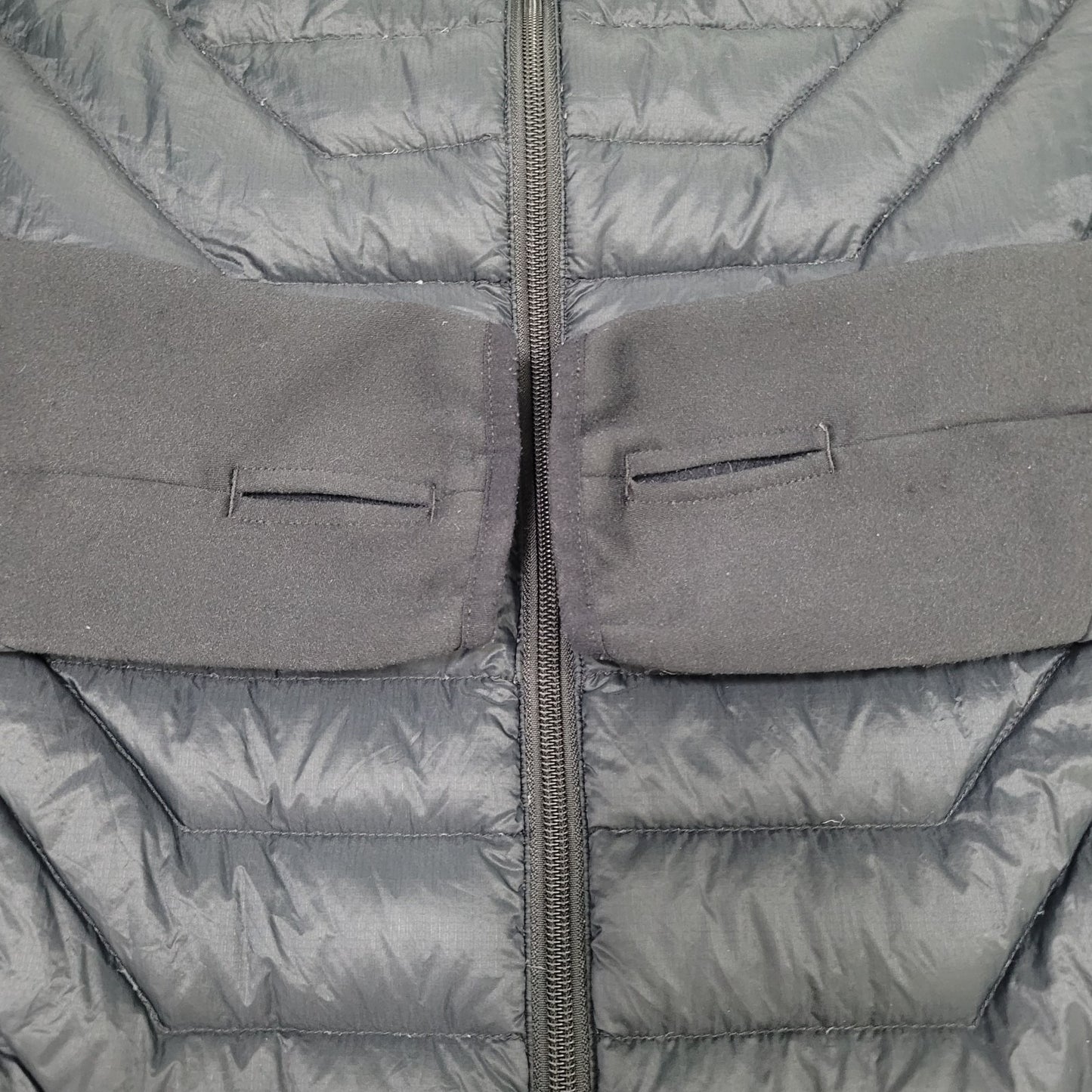 Obermeyer Klaus Black Down Insulated Fusion Stretch Zipped Jacket Size Medium M