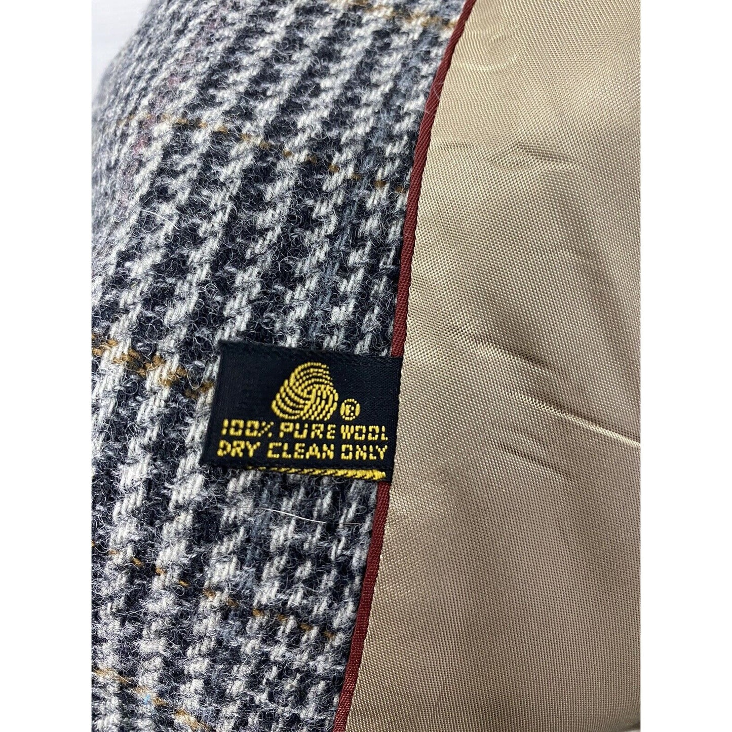 Vintage Barrister Hartmarx Wool Plaid 2 Button Blazer Jacket USA 1989 Size 42