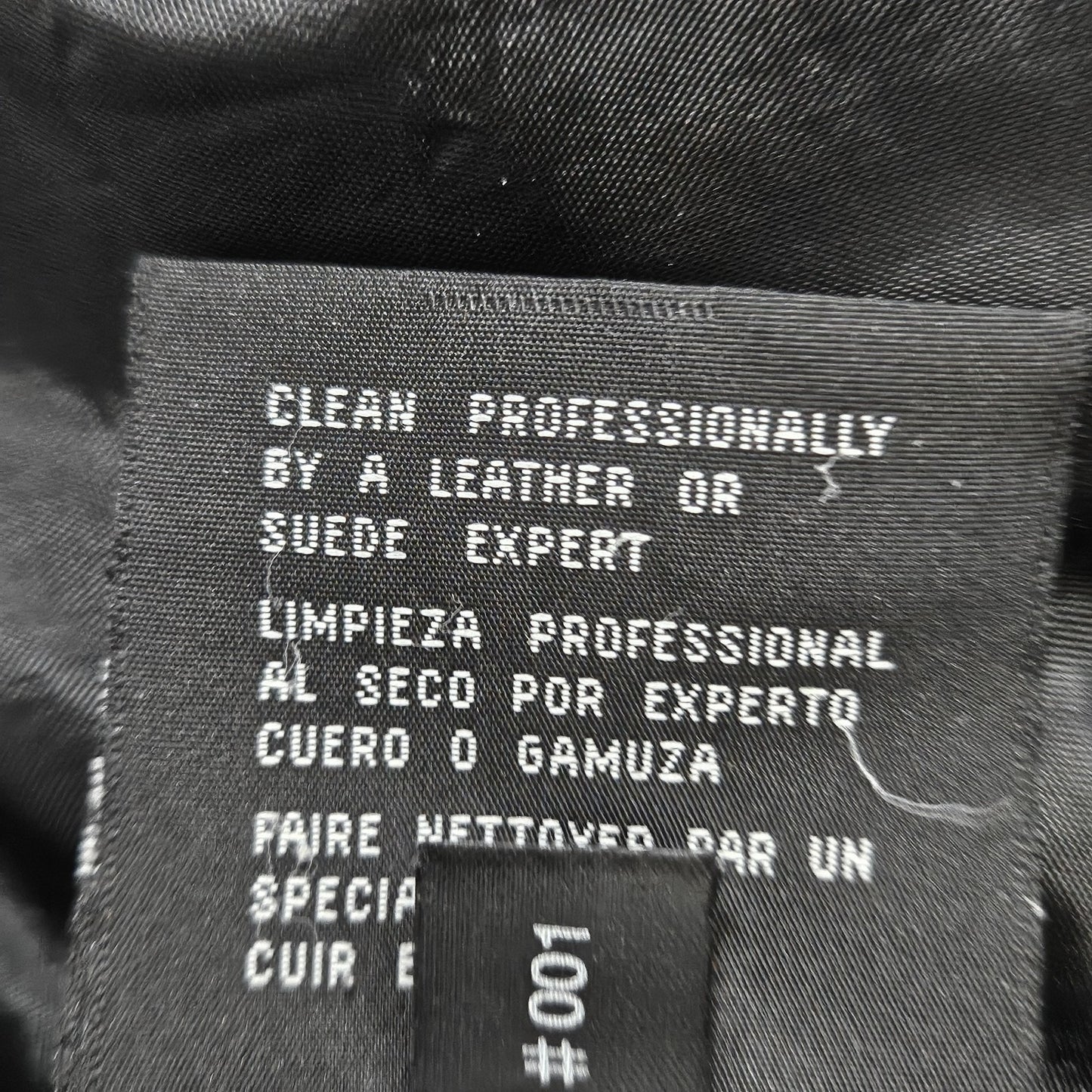 JLC New York Black Genuine Leather Buttoned Collared Pockets Lined Jacket XL