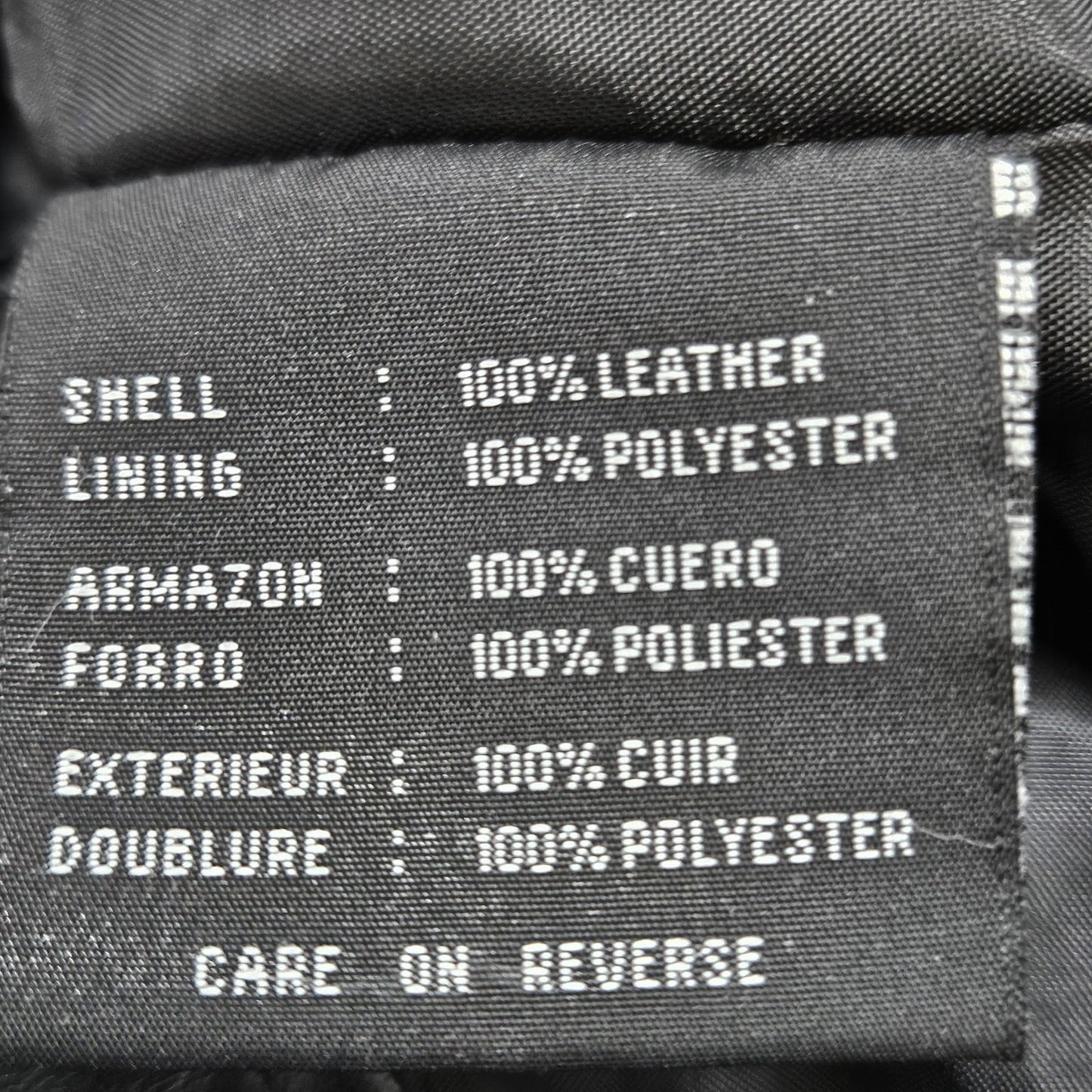 JLC New York Black Genuine Leather Buttoned Collared Pockets Lined Jacket XL