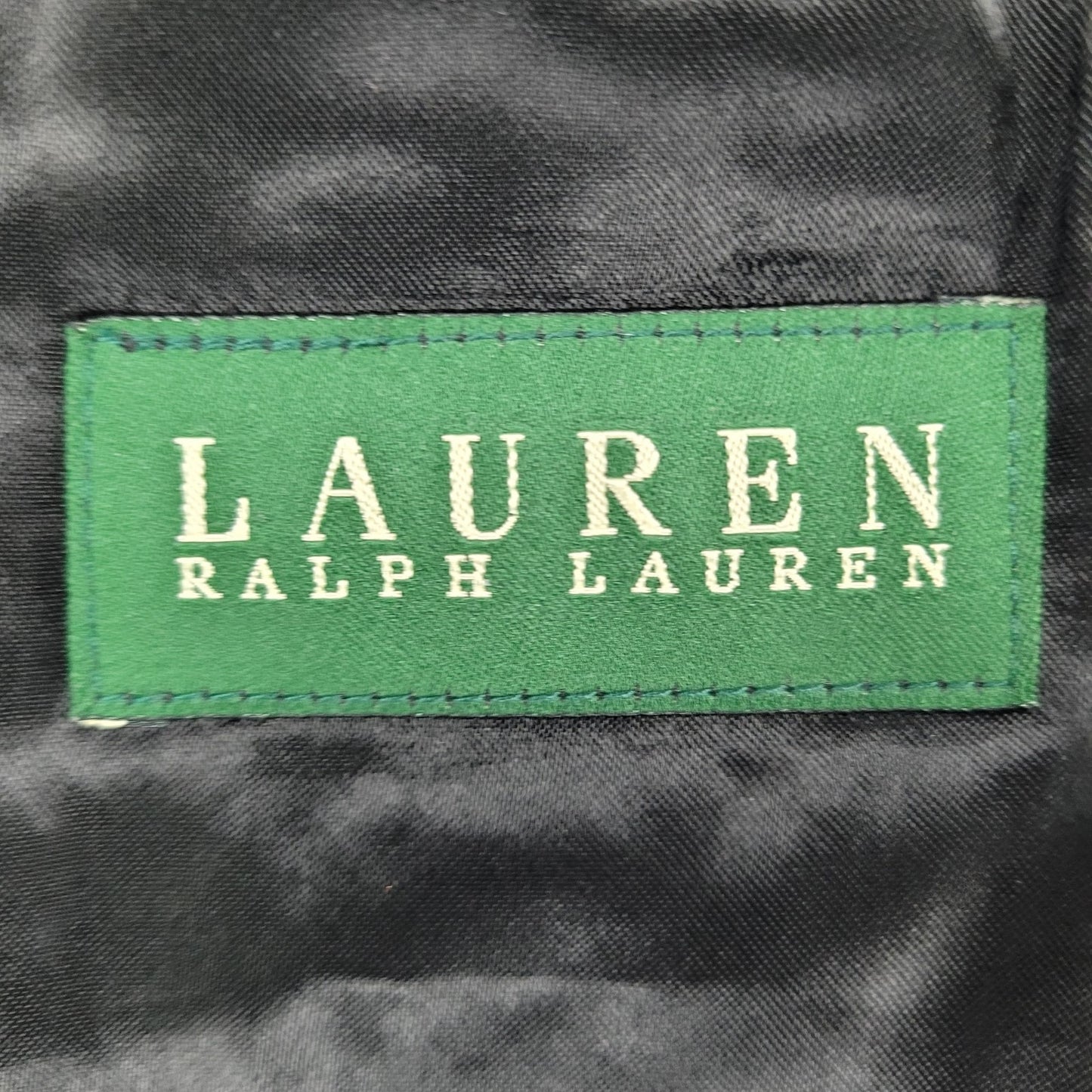 Lauren Ralph Lauren Black Wool Blend Removable Lining Long Trench Coat Size 44L
