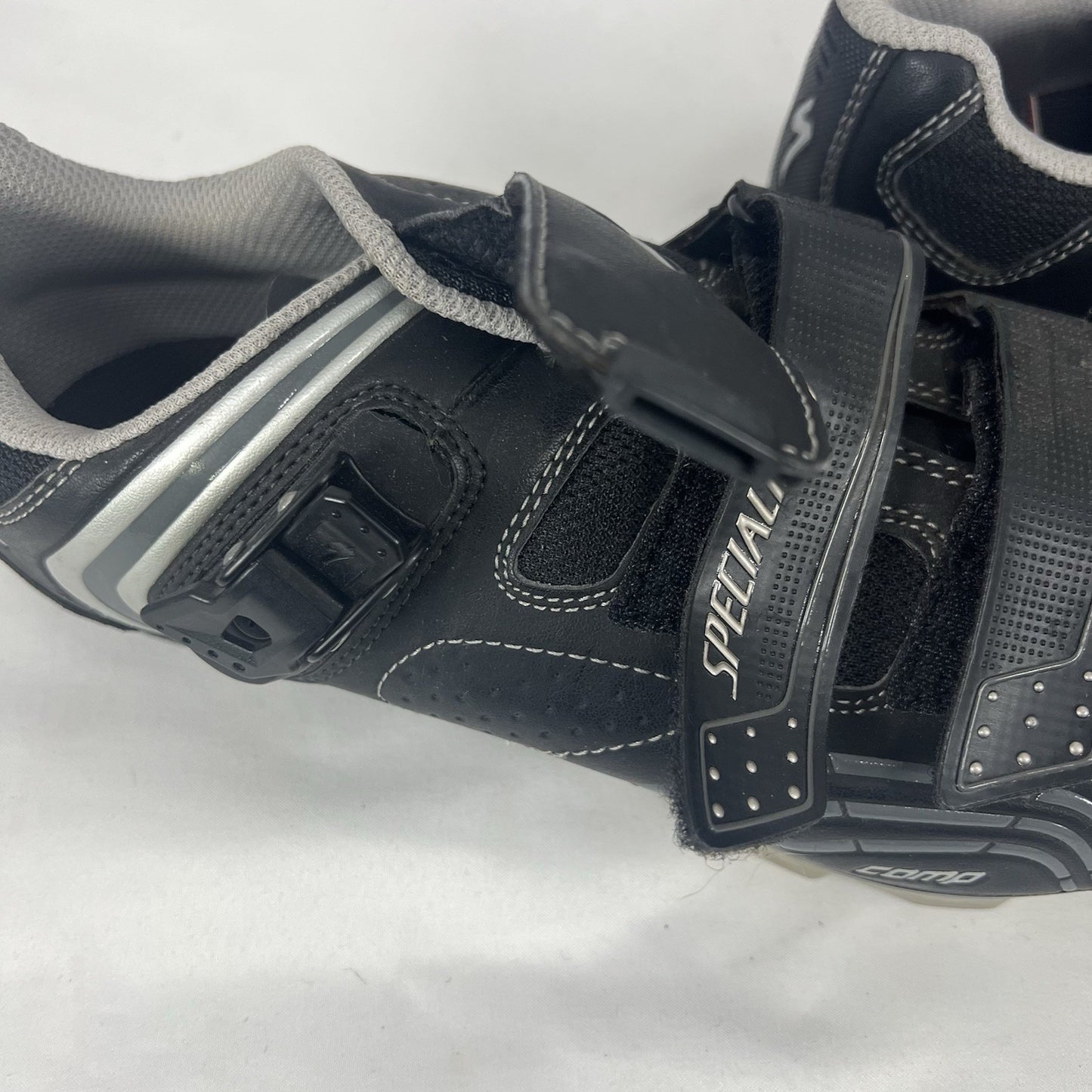 Specialized BG Black Pro Carbon Road Cycling Shoes Mens Size 10.5 EUR 44 *defect