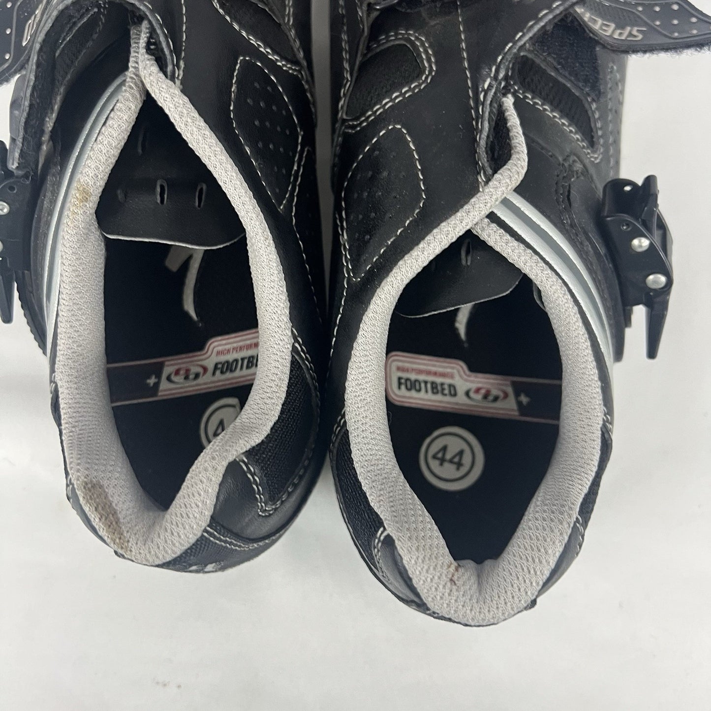 Specialized BG Black Pro Carbon Road Cycling Shoes Mens Size 10.5 EUR 44 *defect