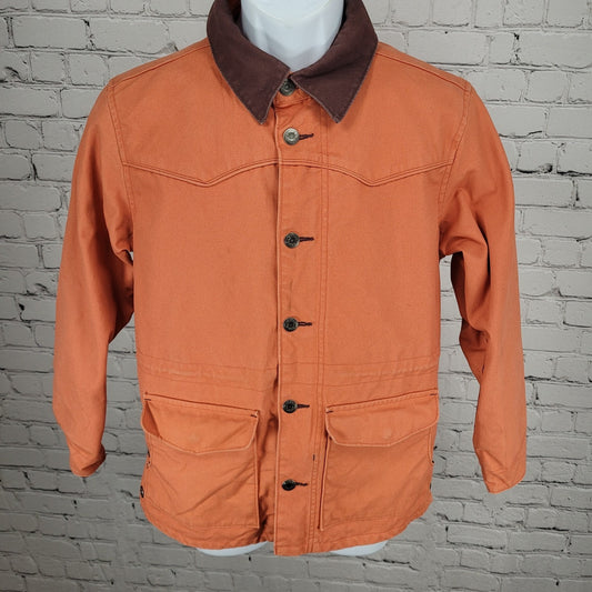 VTG Walls Orange Authentic Ranchwear Zip & Snap Jacket Boys Size Medium M 10-12