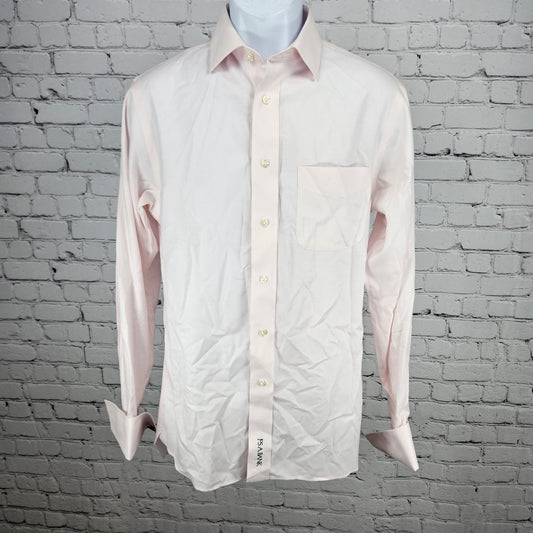 Jos A Bank Pink Egyptian Cotton Slim Signature Long Sleeve Dress Shirt 15-34