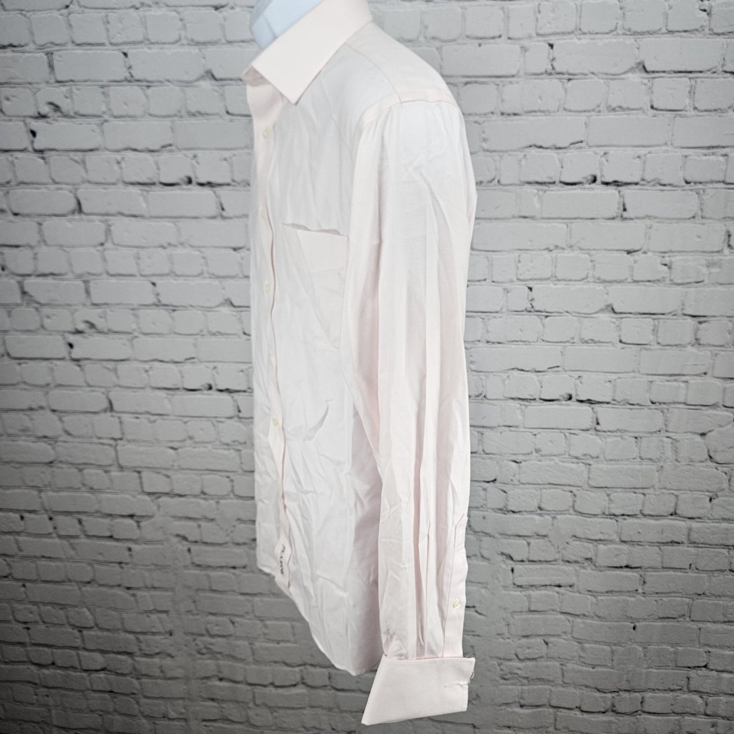 Jos A Bank Pink Egyptian Cotton Slim Signature Long Sleeve Dress Shirt 15-34