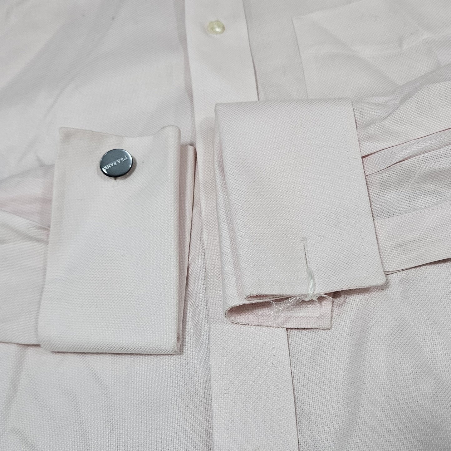 Jos A Bank Pink Egyptian Cotton Slim Signature Long Sleeve Dress Shirt 15-34