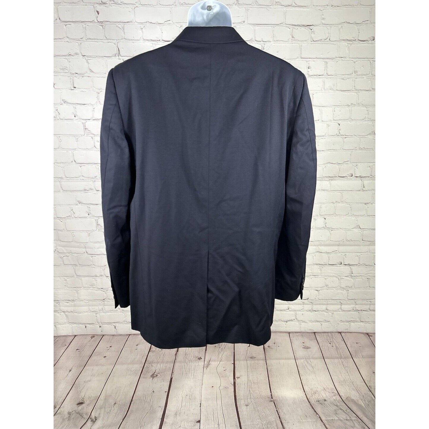 Joseph & Feiss Gold Dark Blue 100% Wool Two Button Blazer Jacket Men’s 40L