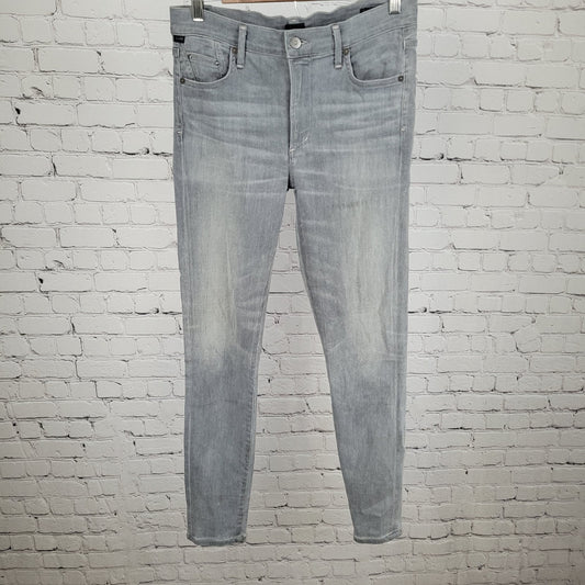Citizens Of Humanity Grey Rocket High Rise Skinny Jeans USA Made 30 (30x29.5)