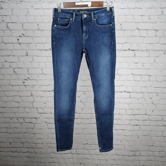 Scotch & Soda Blue Denim La Bohemienne Mid Rise Skinny Jeans 26 (26x30)