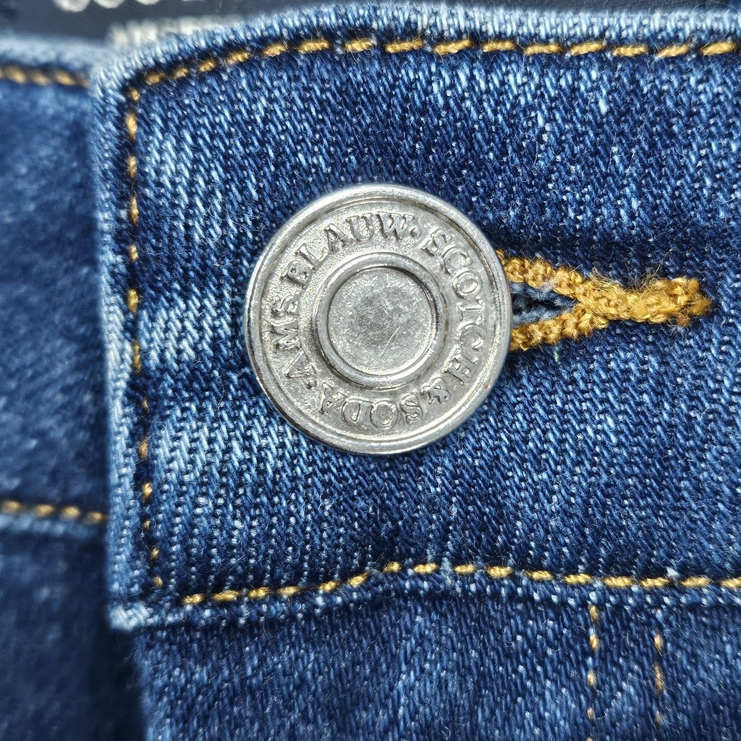 Scotch & Soda Blue Denim La Bohemienne Mid Rise Skinny Jeans 26 (26x30)