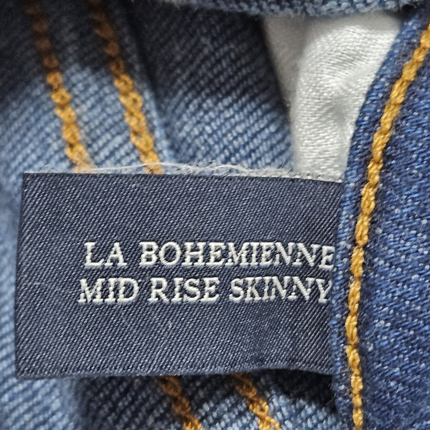 Scotch & Soda Blue Denim La Bohemienne Mid Rise Skinny Jeans 26 (26x30)