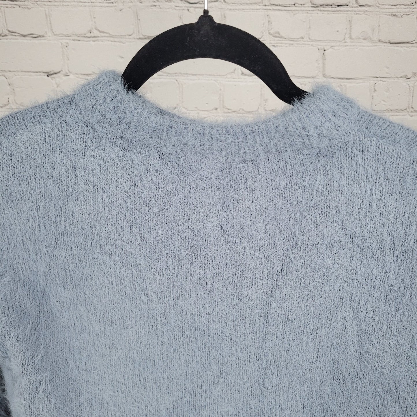 Zara Knitwear Fancy Collection Blue Argyle Heart Long Sleeve Sweater Girls 7