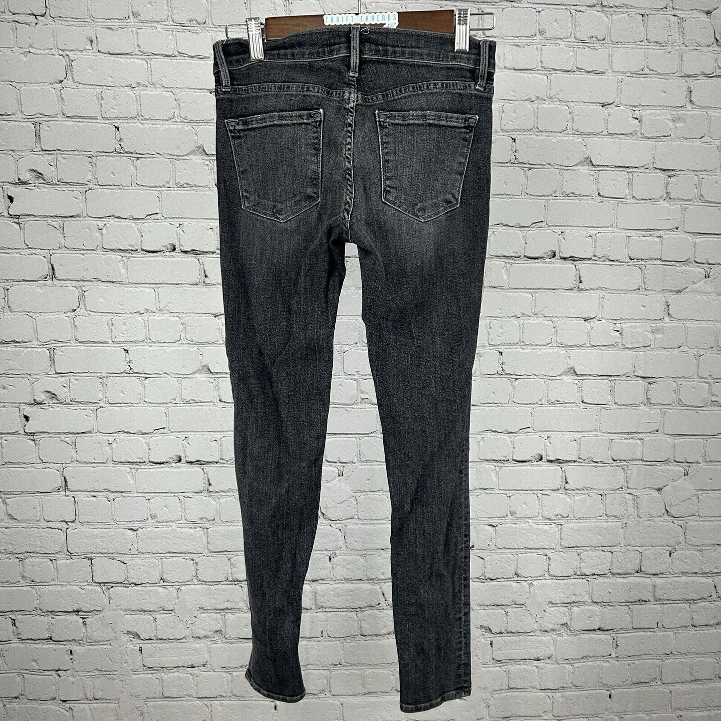 Frame Denim Le Skinny De Jeanne Dark Gray Cotton Blend Jean USA Size 25(25X27)