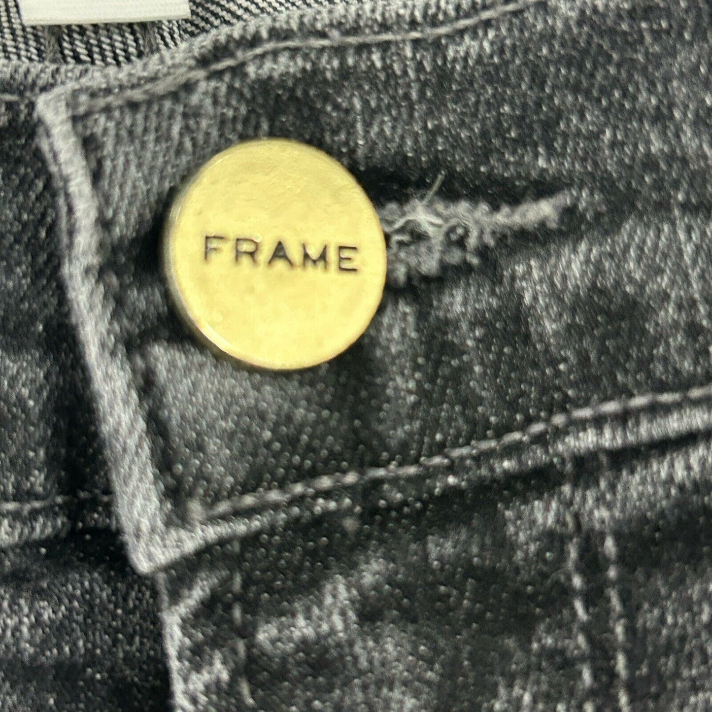 Frame Denim Le Skinny De Jeanne Dark Gray Cotton Blend Jean USA Size 25(25X27)