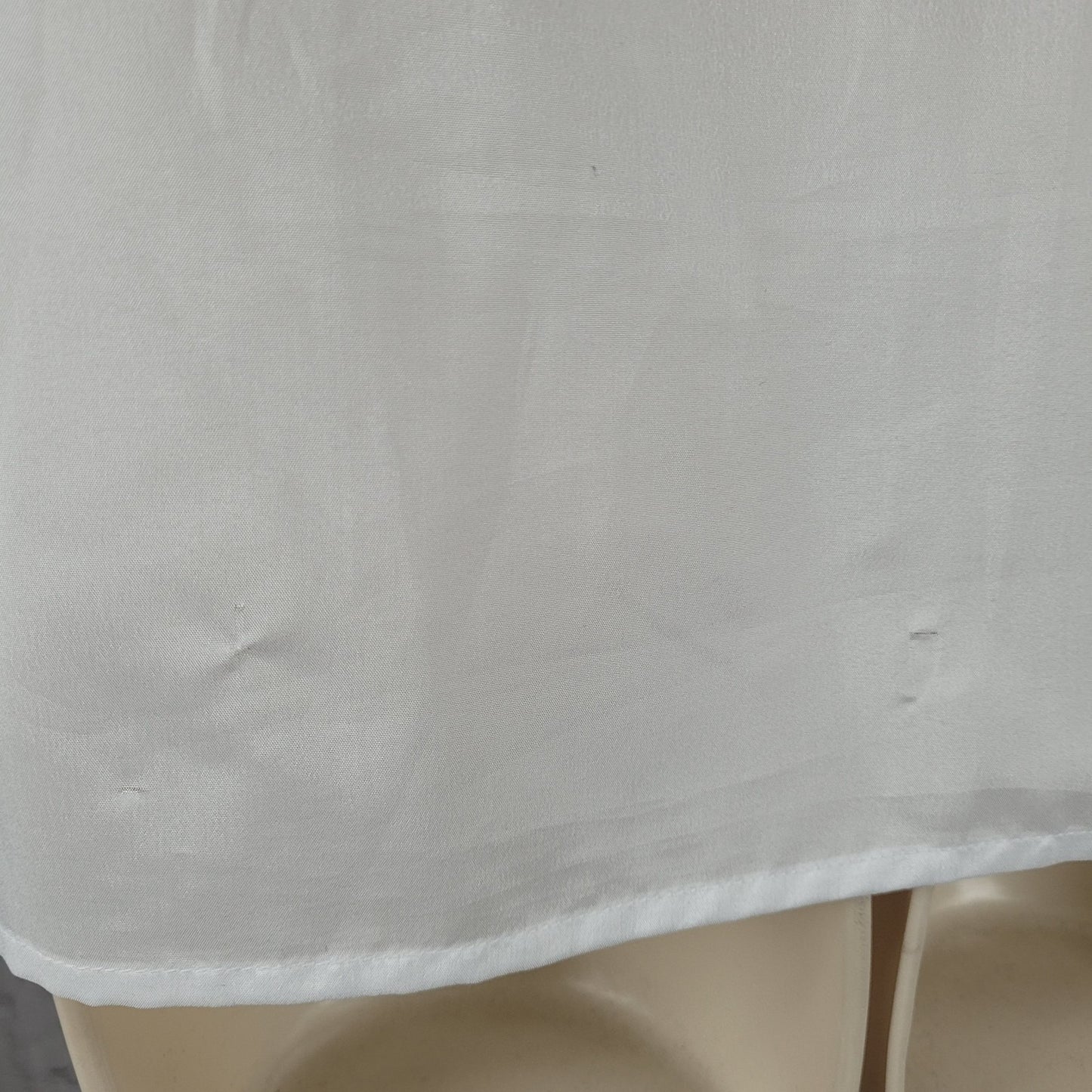 VTG Lady Arrow White Sheer Lightweight Short Sleeve Top Blouse USA Made Size 12