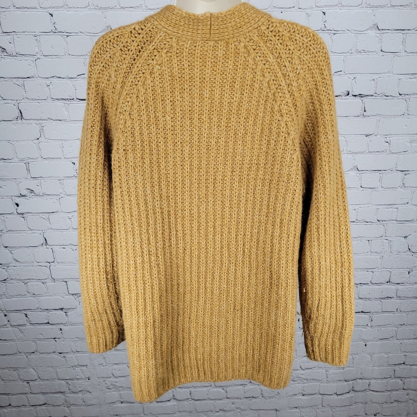 Vince Tan Alpaca Merino Wool Blend Buttoned Cardigan Sweater Size Medium M