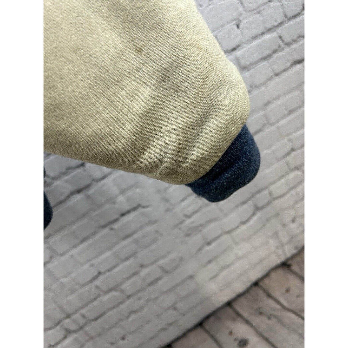 Fruit Of The Loom Super Cotton Light Wash Denim Varsity Jacket Alaska Eagle XL