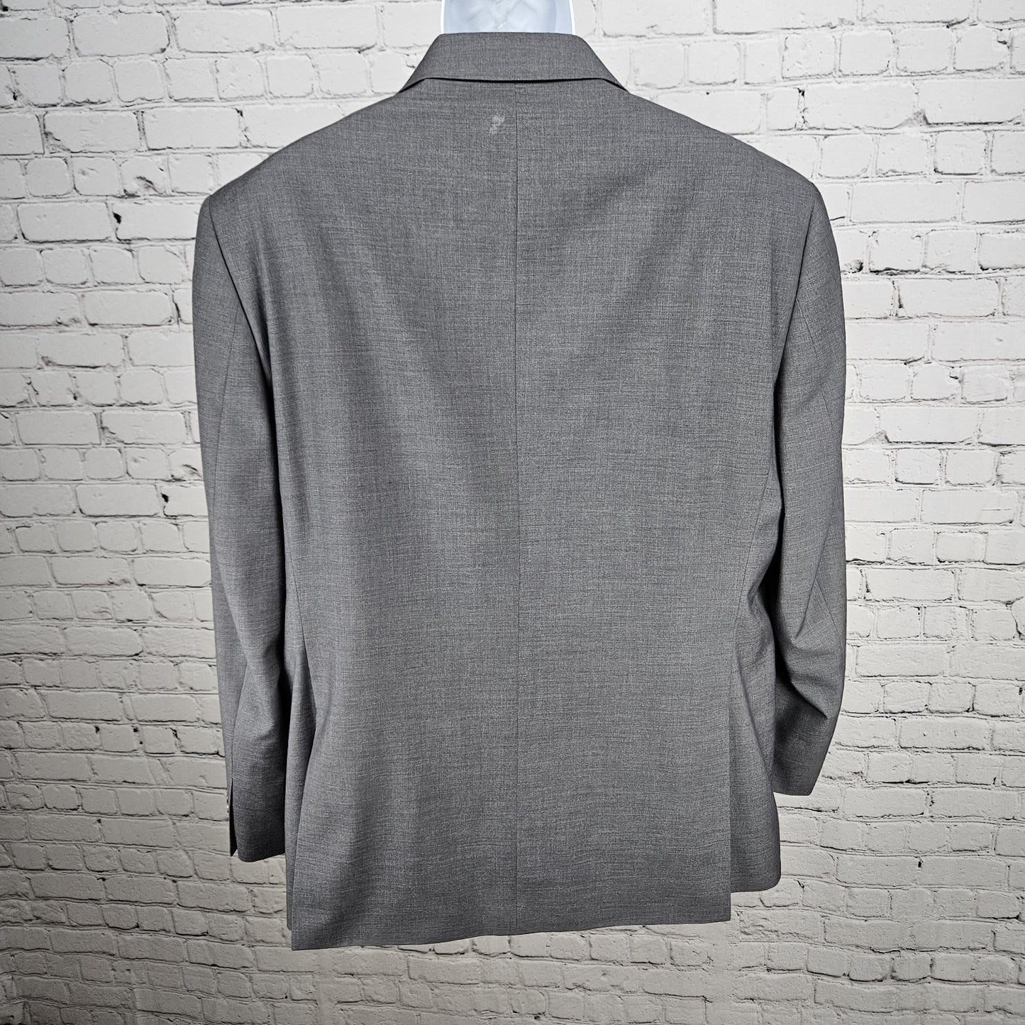 Pronto Uomo Grey Wool Blend 2 Button Double Vented Notch Blazer Sport Coat 48L