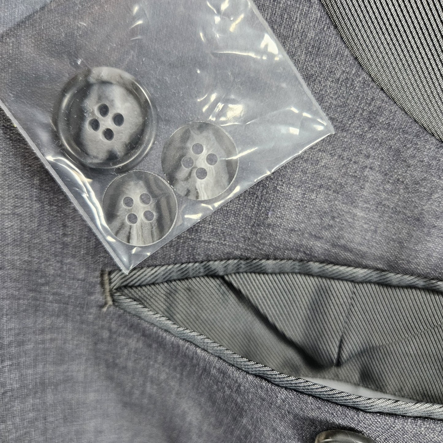 Pronto Uomo Grey Wool Blend 2 Button Double Vented Notch Blazer Sport Coat 48L