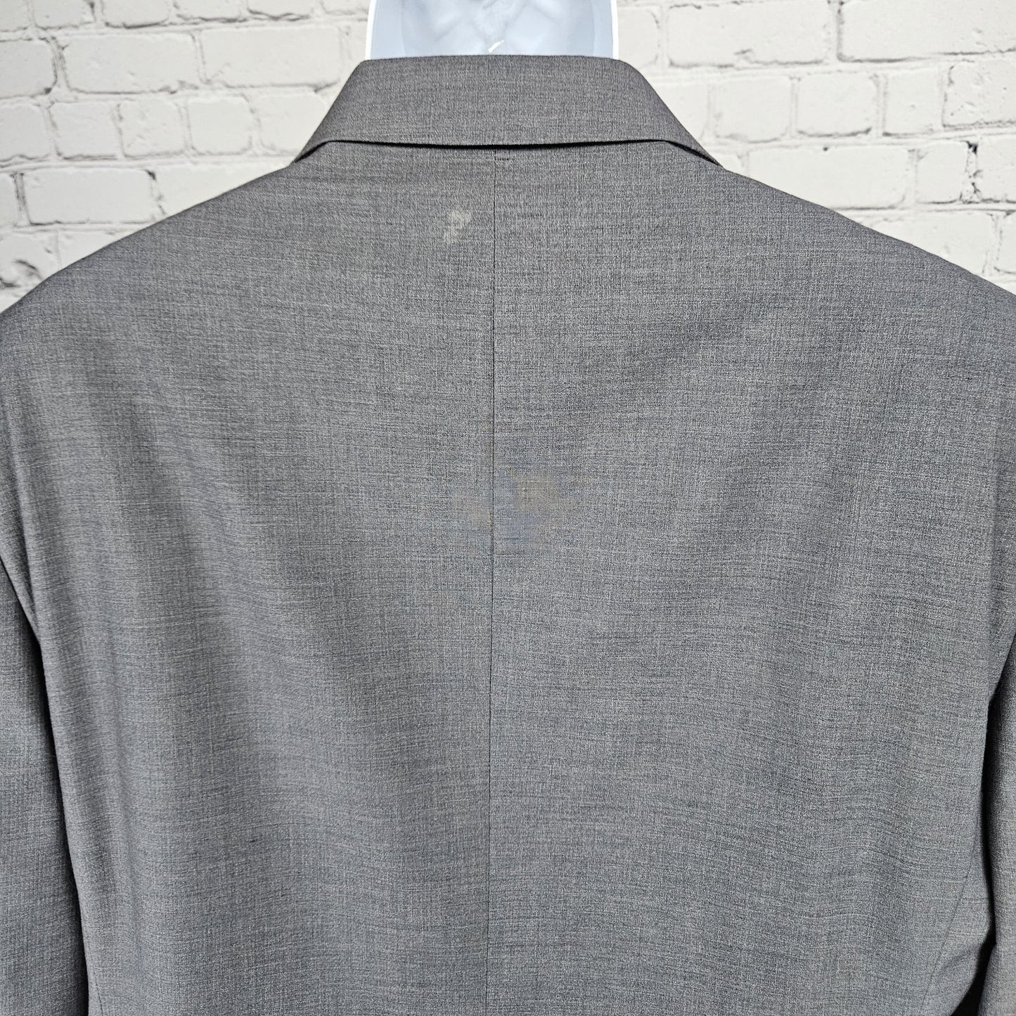 Pronto Uomo Grey Wool Blend 2 Button Double Vented Notch Blazer Sport Coat 48L