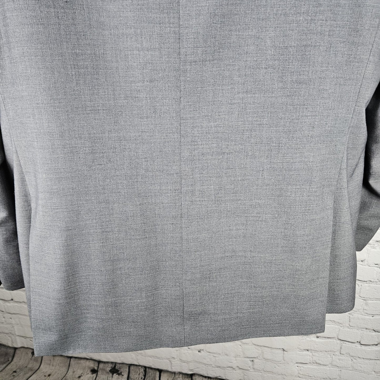 Pronto Uomo Grey Wool Blend 2 Button Double Vented Notch Blazer Sport Coat 48L