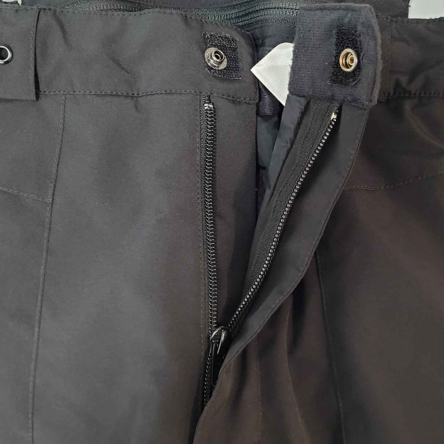 Spyder Black Insulated Adjustable Waist Zip Pockets Snow Pants Bibs Kids Size 16