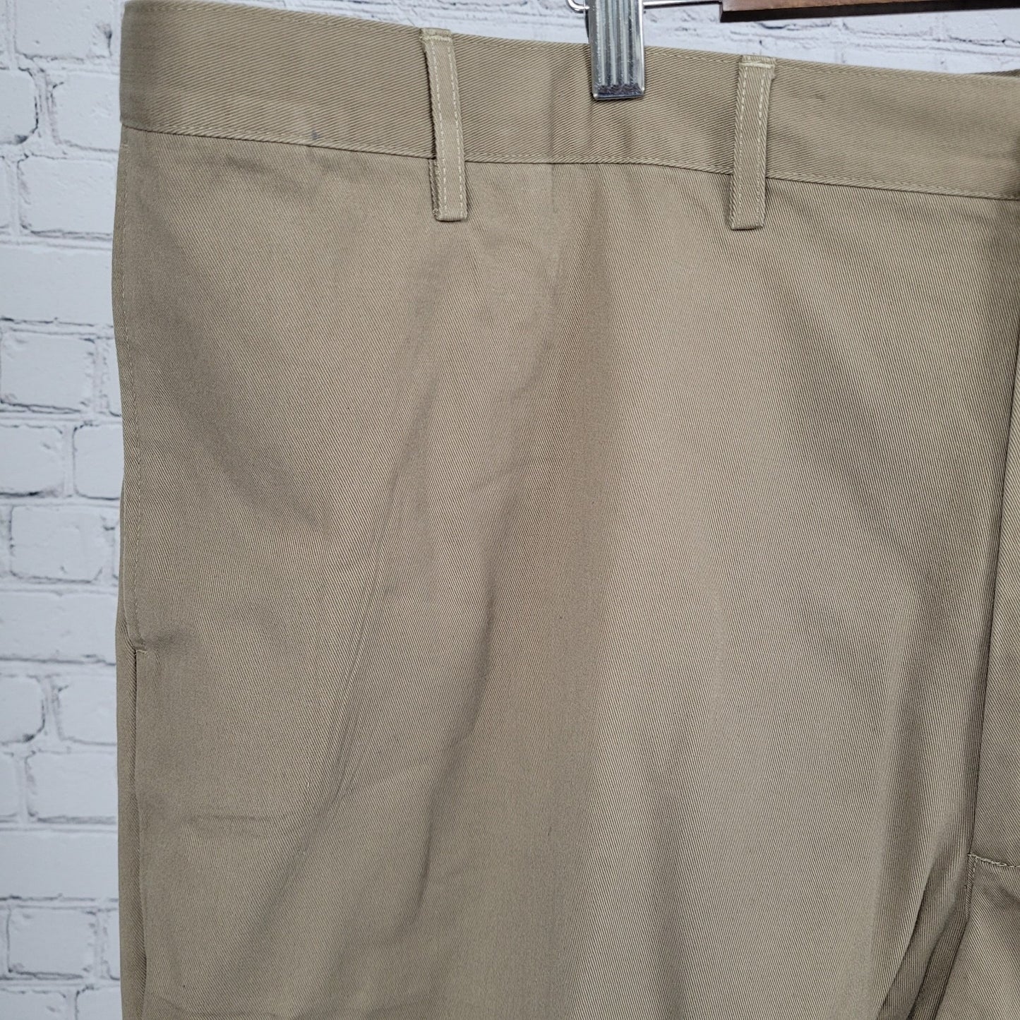 Lands' End Tan 100% Cotton Traditional Fit Straight Leg Chino Pants 48/T (48x31)