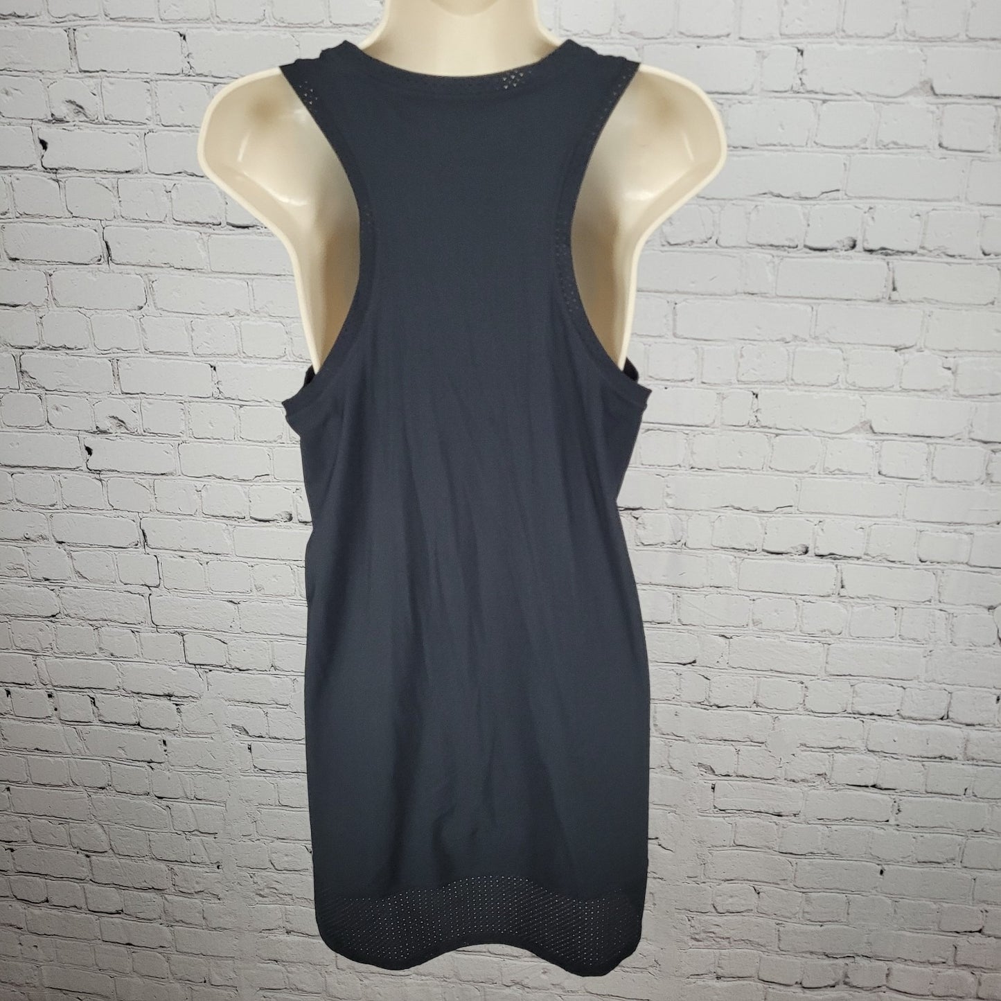 Athleta Black Nylon Stretch Athleisure Lightweight Sleeveless Tank Dress XS