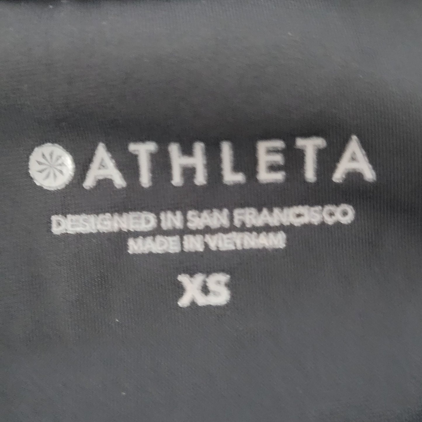 Athleta Black Nylon Stretch Athleisure Lightweight Sleeveless Tank Dress XS