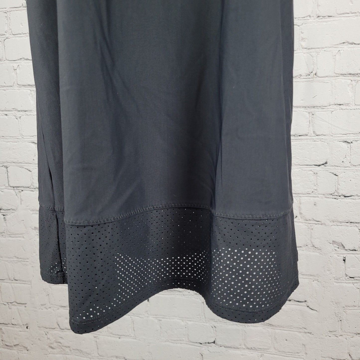 Athleta Black Nylon Stretch Athleisure Lightweight Sleeveless Tank Dress XS